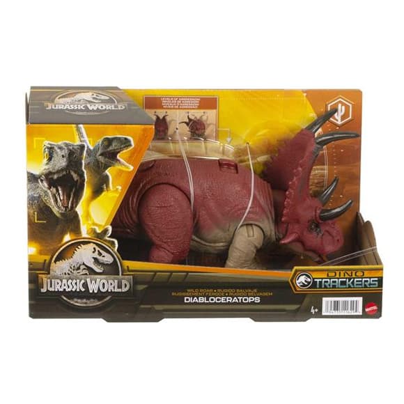 Игровая фигурка Jurassic World Опасное рычание со звуком из фильма Мир Юрского периода Диаблоцератопс (HLP14-HLP16)
